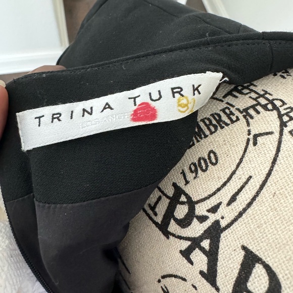 Trina Turk size 2/4 (see description) Aperitif Black Dress Elegant retails $398 - Picture 4 of 6
